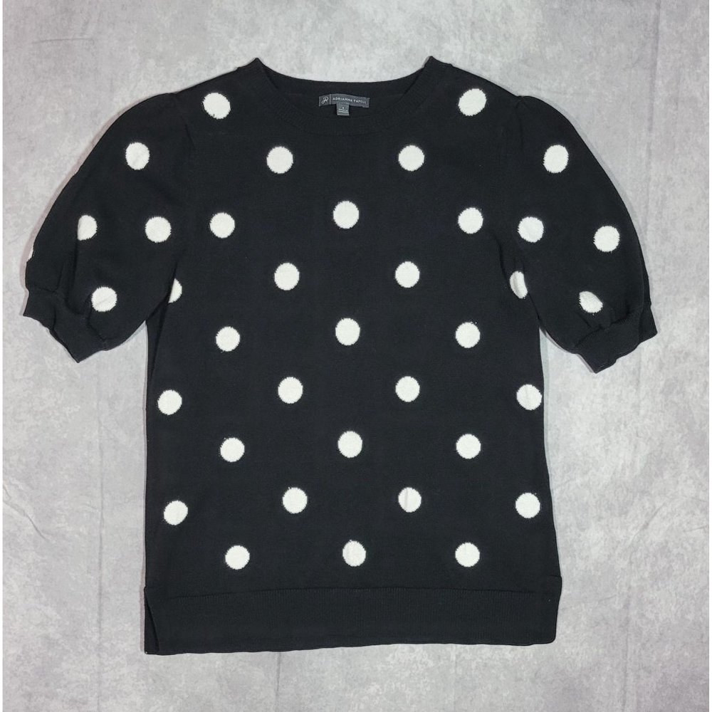 Adrianne Papell Short Sleeve Sweater Size Small